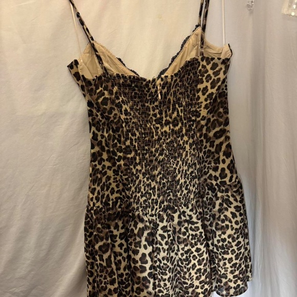 nwt, unworn - betsey johnson viola mini dress - leopard - size L - Picture 2 of 6